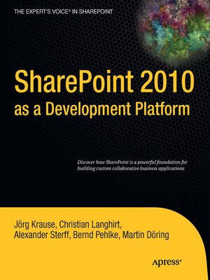 cover image of SharePoint 2010 as a Development Platform